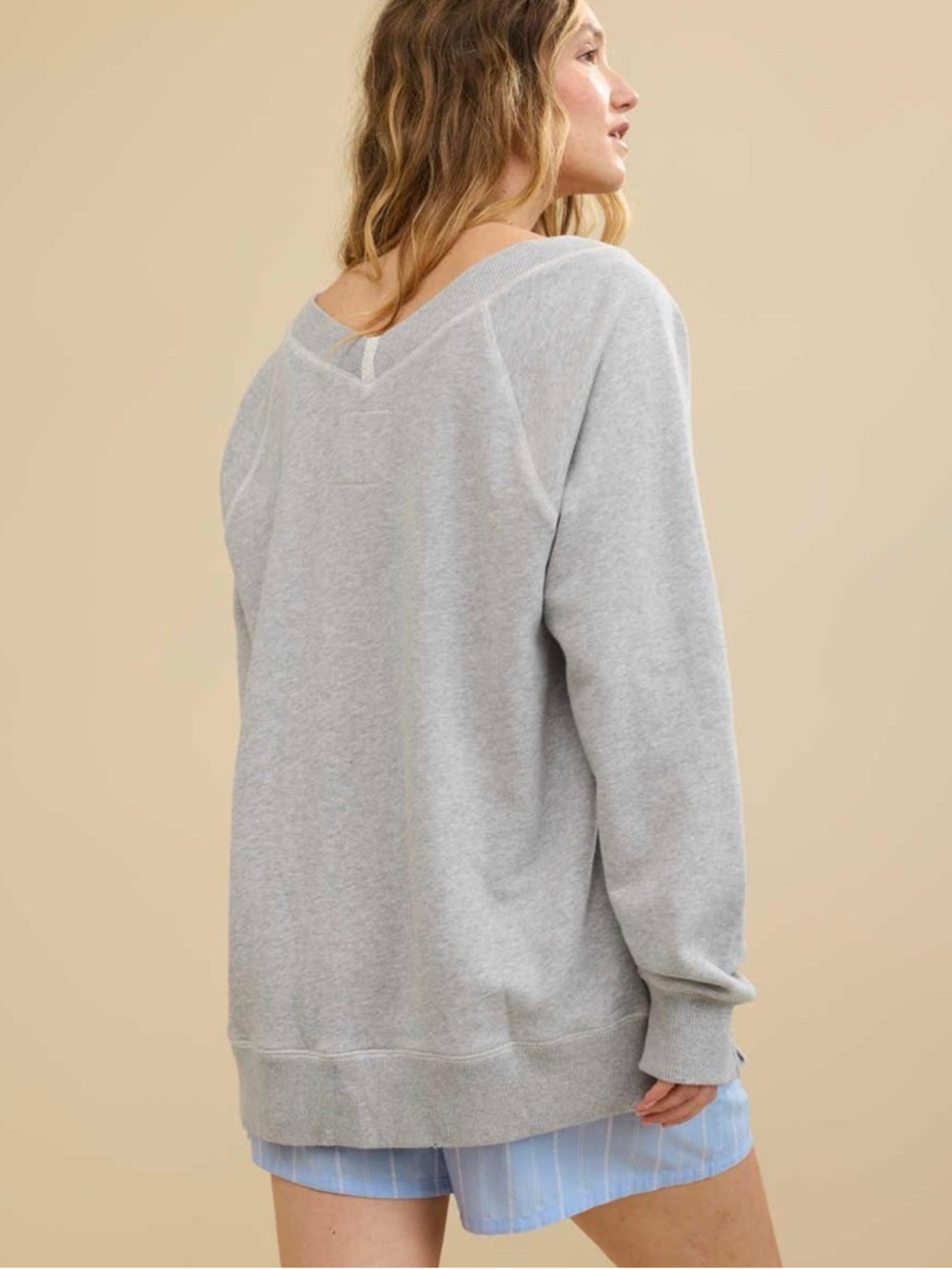 Aerie Downtime V-Neck Sweatshirt - Picture 2 of 8